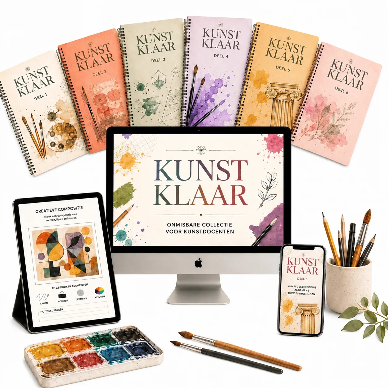 KUNSTKLAAR — digitaal pakket van 12 delen voor kunstdocenten